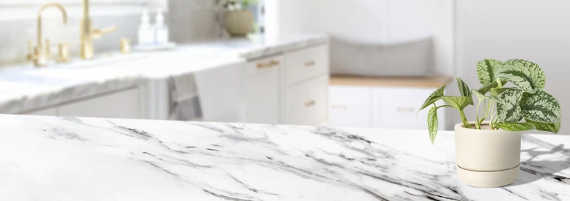 White Countertop Polished