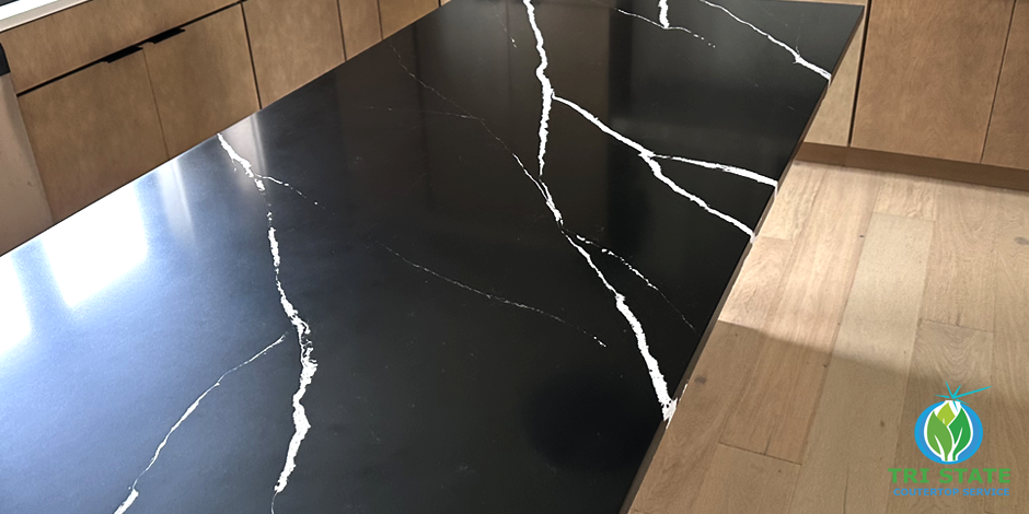 Quartz countertop chip repair process in Philadelphia