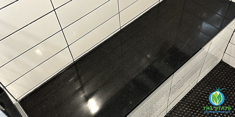 Quartz countertop edge chip repair process in Philadelphia